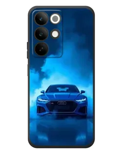 Чехол для Realme C85 с картинкой «Audi — голубая энергия»