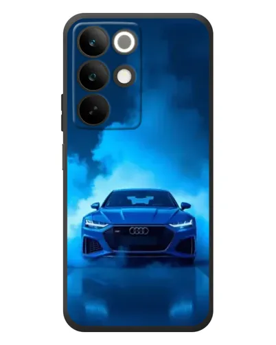 Чехол для Realme C85 с картинкой «Audi — голубая энергия»