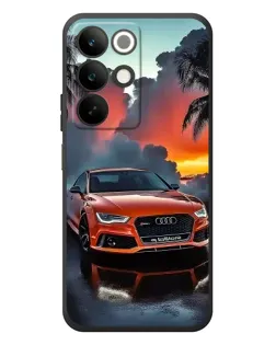 Чехол для Realme C85 с картинкой «Audi — закат»