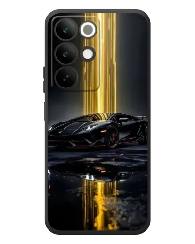 Чехол для Realme C85 с картинкой «Ночной Lamborghini драйв»