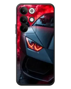 Чехол для Realme C85 с картинкой «Lamborghini красное сияние»