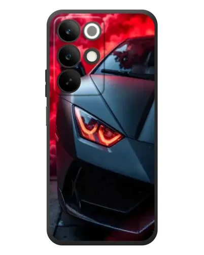 Чехол для Realme C85 с картинкой «Lamborghini красное сияние»