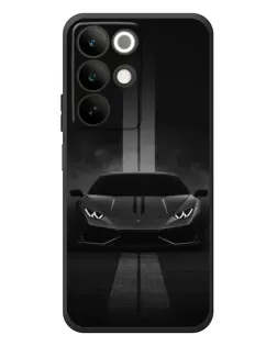 Чехол для Realme C85 с картинкой «Lamborghini симметрия дорог»