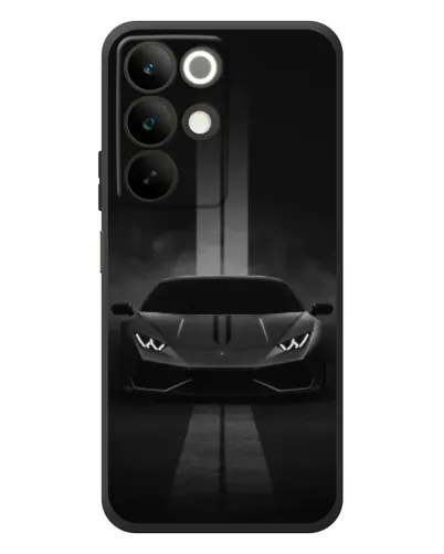 Чехол для Realme C85 с картинкой «Lamborghini симметрия дорог»