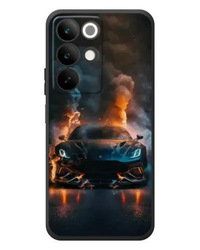 Чехол для Realme C85 с картинкой «Lamborghini дымная эстетика»