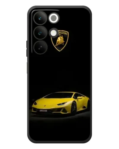 Чехол для Realme C85 с картинкой «Lamborghini желтый акцент»