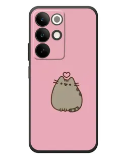 Чехол для Realme C85 с картинкой «Pusheen сердце»