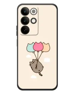 Чехол для Realme C85 с картинкой «Пушин на шариках»