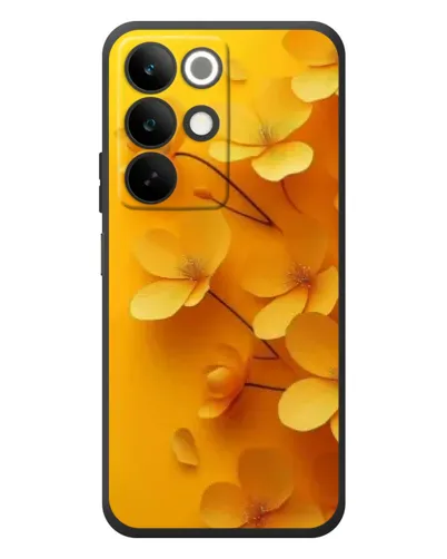 Чехол для Realme C85 с картинкой «Золотые лепестки»