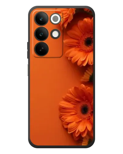 Чехол для Realme C85 с картинкой «Оранжевые герберы»