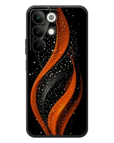 Чехол для Realme C85 с картинкой «Огненная звездная волна»