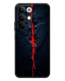 Чехол для Realme C85 с картинкой «Kрасная лавовая трещина»