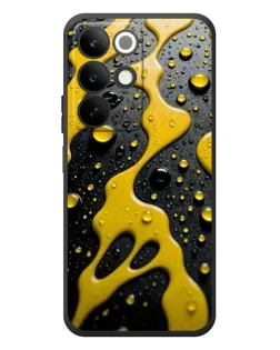 Чехол для Realme C85 с картинкой «Жидкое желтое золото»