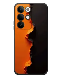Чехол для Realme C85 с картинкой «Оранжевый разлом»