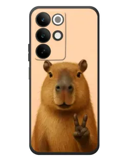 Чехол для Realme C85 с картинкой «Капибара виктория»