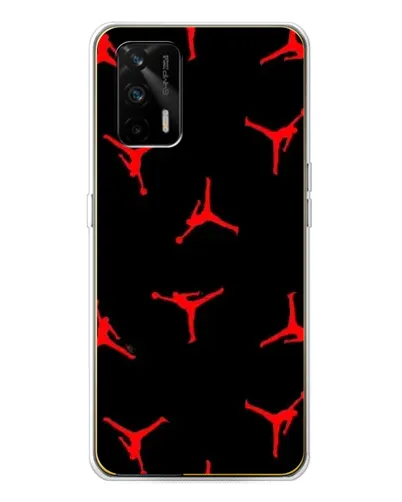 Чехол для Realme GT 5G с картинкой «Jordan Red Pattern» Чехол для Realme GT 5G с картинкой «Jordan Red Pattern»