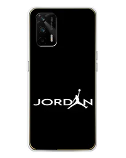 Чохол для Realme GT 5G з картинкою «Jordan White Logo»