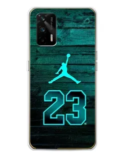 Чохол для Realme GT 5G з картинкою «Jordan Cyan 23»