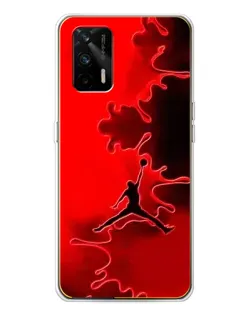 Чохол для Realme GT 5G з картинкою «Jordan Red Smoke»