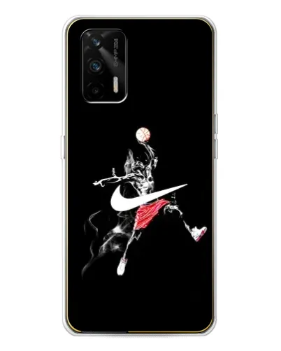 Чехол для Realme GT 5G с картинкой «Jordan Jumpman» Чехол для Realme GT 5G с картинкой «Jordan Jumpman»