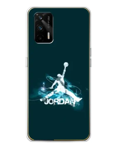 Чехол для Realme GT 5G с картинкой «Jordan Blue Fire» Чехол для Realme GT 5G с картинкой «Jordan Blue Fire»