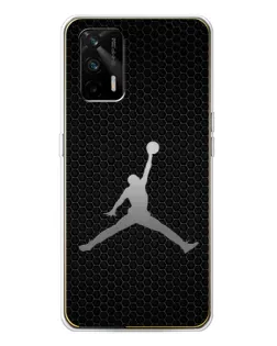 Чохол для Realme GT 5G з картинкою «Jordan Dark Carbon»