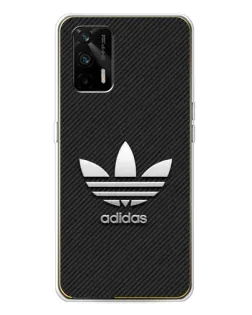 Чехол для Realme GT 5G с картинкой «Adidas Карбоновая текстура»