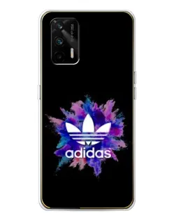 Чехол для Realme GT 5G с картинкой «Взрыв красок Adidas»