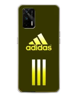 Чехол для Realme GT 5G с картинкой «Оливковый градиент Adidas»