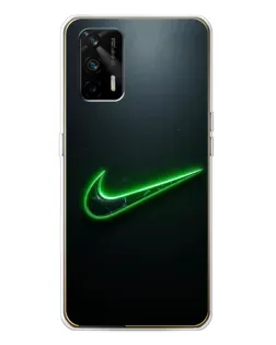 Чохол для Realme GT 5G з картинкою «Неоновий контур Nike» Чохол для Realme GT 5G з картинкою «Неоновий контур Nike»