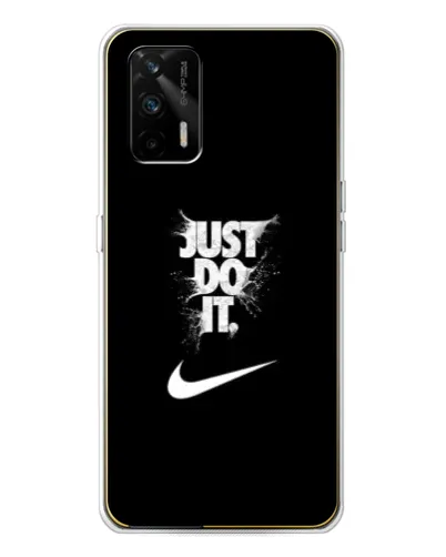 Чехол для Realme GT 5G с картинкой «Текстовый принт Nike»