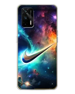 Чохол для Realme GT 5G з картинкою «Космічний Nike Swoosh» Чохол для Realme GT 5G з картинкою «Космічний Nike Swoosh»