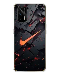 Чохол для Realme GT 5G з картинкою «Nike — ефект розломів» Чохол для Realme GT 5G з картинкою «Nike — ефект розломів»