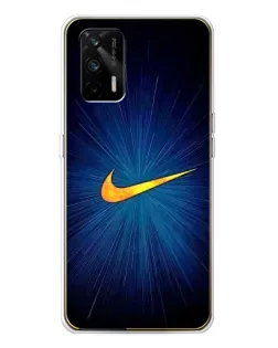 Чохол для Realme GT 5G з картинкою «Синій пульс Nike» Чохол для Realme GT 5G з картинкою «Синій пульс Nike»