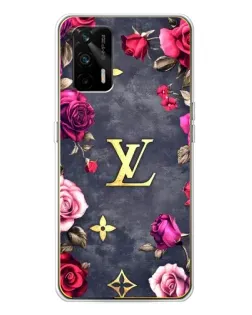 Чехол для Realme GT 5G с картинкой «Цветочный Louis Vuitton»