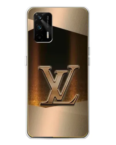 Чехол для Realme GT 5G с картинкой «LV — золотое сияние»