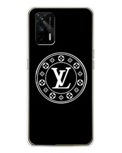 Чехол для Realme GT 5G с картинкой «LV — печать стиля»