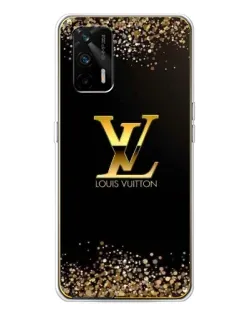 Чехол для Realme GT 5G с картинкой «LV — золотые искры»
