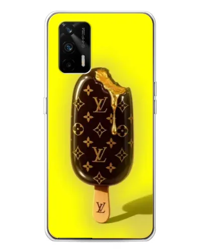 Чехол для Realme GT 5G с картинкой «Мороженое от LV»