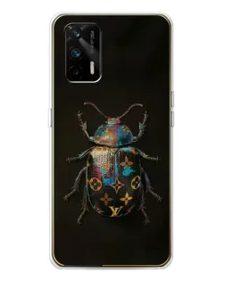 Чехол для Realme GT 5G с картинкой «LV — мраморный принт»