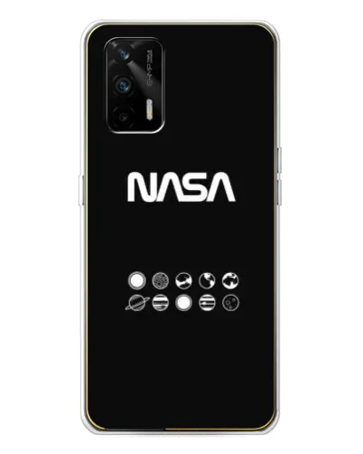 Чехол для Realme GT 5G с картинкой «NASA — технический принт» Чехол для Realme GT 5G с картинкой «NASA — технический принт»