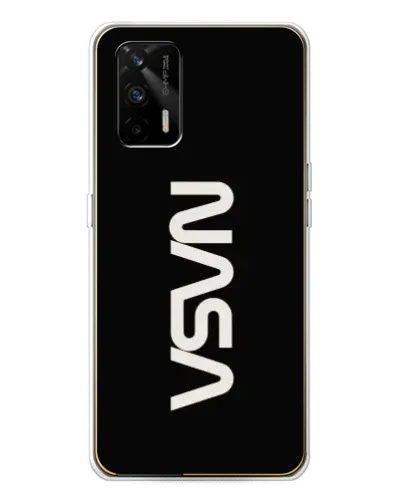 Чехол для Realme GT 5G с картинкой «NASA — вертикальный логотип» Чехол для Realme GT 5G с картинкой «NASA — вертикальный логотип»