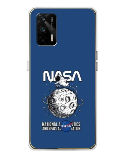 Чехол для Realme GT 5G с картинкой «NASA — лунная миссия» Чехол для Realme GT 5G с картинкой «NASA — лунная миссия»