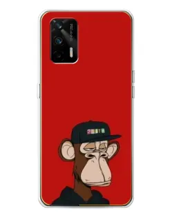 Чохол для Realme GT 5G з картинкою «Bored Ape — червоний фон» Чохол для Realme GT 5G з картинкою «Bored Ape — червоний фон»