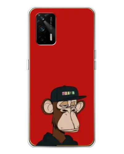 Чехол для Realme GT 5G с картинкой «Bored Ape — красный фон» Чехол для Realme GT 5G с картинкой «Bored Ape — красный фон»