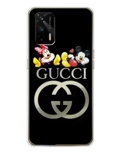 Чехол для Realme GT 5G с картинкой «Gucci — герои Disney»