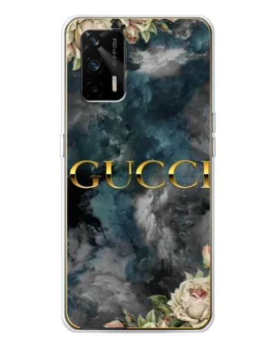 Чехол для Realme GT 5G с картинкой «Абстрактные цветы Gucci» Чехол для Realme GT 5G с картинкой «Абстрактные цветы Gucci»