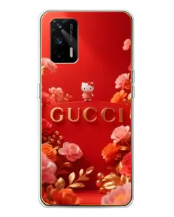 Чехол для Realme GT 5G с картинкой «Gucci — золотой сад»