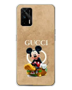 Чехол для Realme GT 5G с картинкой «Микки Маус Gucci — крафт»