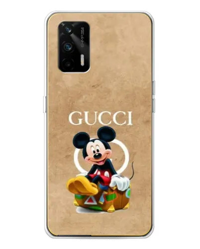 Чехол для Realme GT 5G с картинкой «Микки Маус Gucci — крафт» Чехол для Realme GT 5G с картинкой «Микки Маус Gucci — крафт»